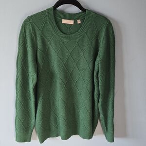 Revolution Green Crew Neck Sweater
